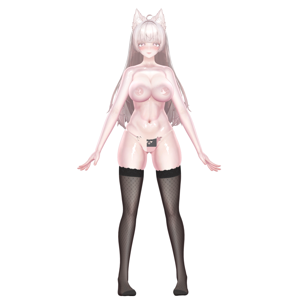 ルミナ対応 VRChat無料3Dポーズ素材の立ち絵
