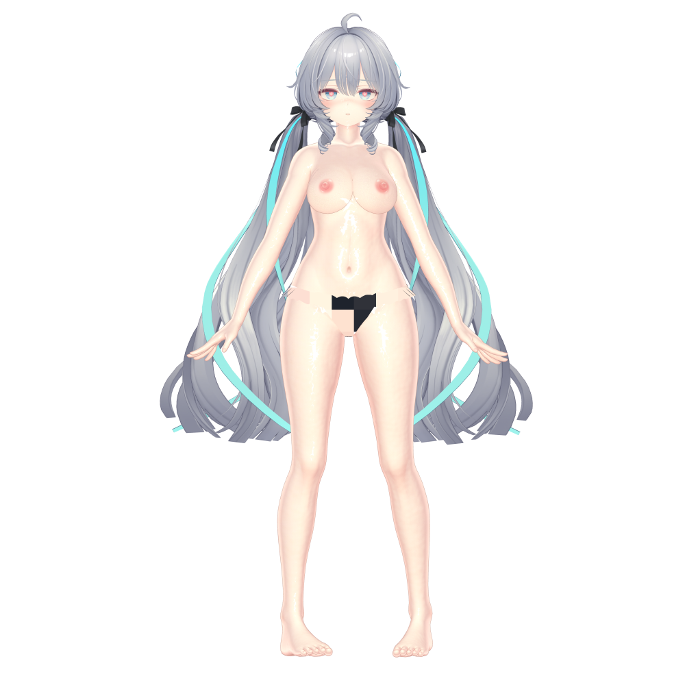 ラムネ対応 VRChat無料3Dポーズ素材の立ち絵