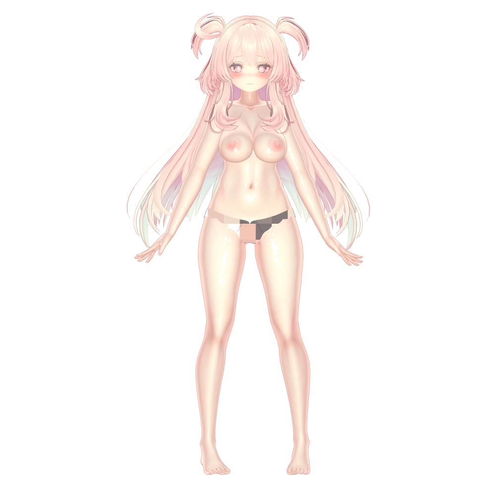 セレスティア対応 VRChat無料3Dポーズ素材の立ち絵